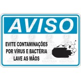 Evite contaminações por vírus e bactéria, lave as mãos